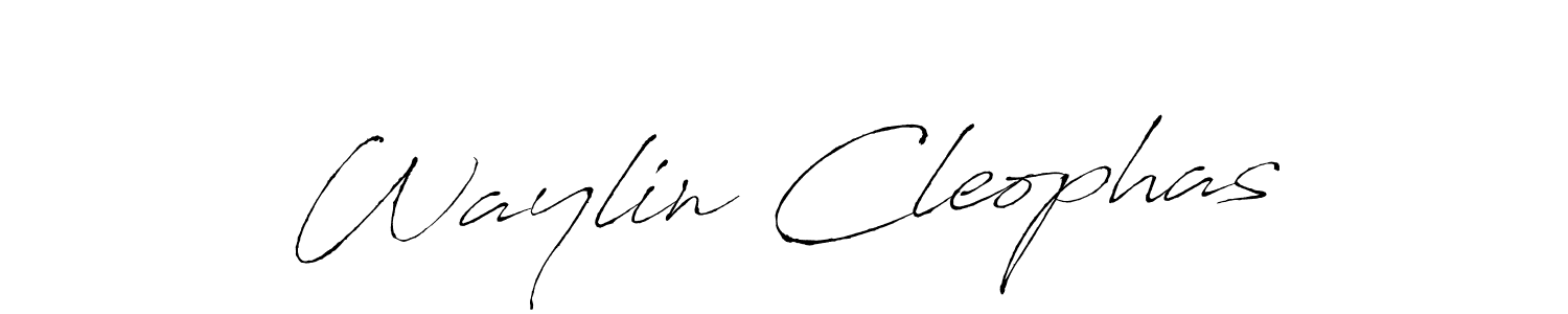 The best way (Antro_Vectra) to make a short signature is to pick only two or three words in your name. The name Waylin Cleophas include a total of six letters. For converting this name. Waylin Cleophas signature style 6 images and pictures png