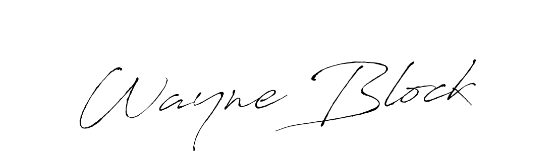 Use a signature maker to create a handwritten signature online. With this signature software, you can design (Antro_Vectra) your own signature for name Wayne Block. Wayne Block signature style 6 images and pictures png