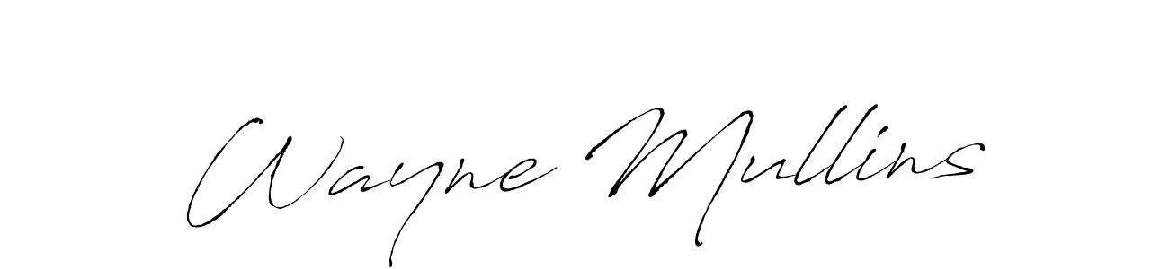 Create a beautiful signature design for name Wayne Mullins. With this signature (Antro_Vectra) fonts, you can make a handwritten signature for free. Wayne Mullins signature style 6 images and pictures png