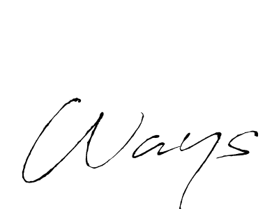 It looks lik you need a new signature style for name Ways. Design unique handwritten (Antro_Vectra) signature with our free signature maker in just a few clicks. Ways signature style 6 images and pictures png