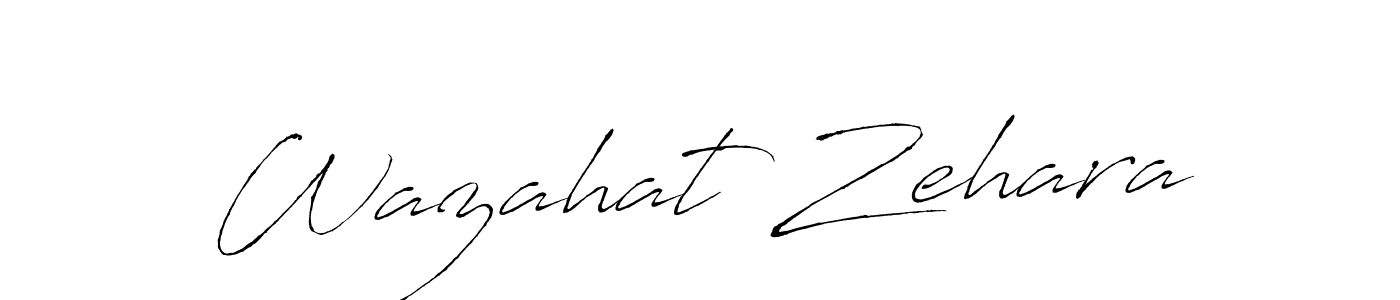 The best way (Antro_Vectra) to make a short signature is to pick only two or three words in your name. The name Wazahat Zehara include a total of six letters. For converting this name. Wazahat Zehara signature style 6 images and pictures png