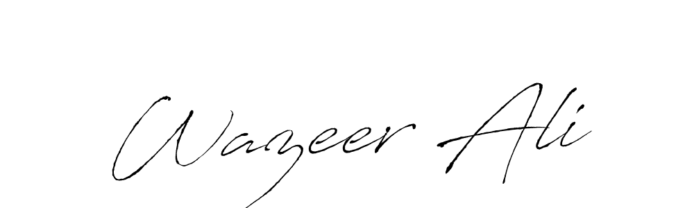 Also we have Wazeer Ali name is the best signature style. Create professional handwritten signature collection using Antro_Vectra autograph style. Wazeer Ali signature style 6 images and pictures png