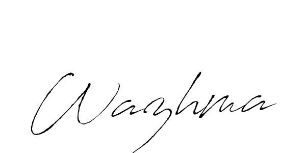 The best way (Antro_Vectra) to make a short signature is to pick only two or three words in your name. The name Wazhma include a total of six letters. For converting this name. Wazhma signature style 6 images and pictures png