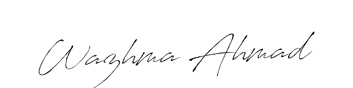 Similarly Antro_Vectra is the best handwritten signature design. Signature creator online .You can use it as an online autograph creator for name Wazhma Ahmad. Wazhma Ahmad signature style 6 images and pictures png