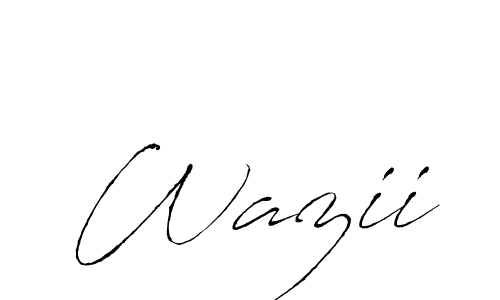 Create a beautiful signature design for name Wazii. With this signature (Antro_Vectra) fonts, you can make a handwritten signature for free. Wazii signature style 6 images and pictures png