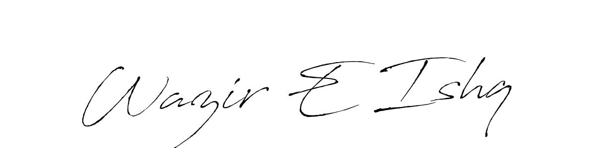 It looks lik you need a new signature style for name Wazir E Ishq. Design unique handwritten (Antro_Vectra) signature with our free signature maker in just a few clicks. Wazir E Ishq signature style 6 images and pictures png
