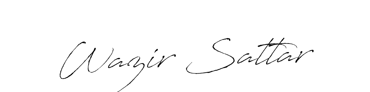 It looks lik you need a new signature style for name Wazir Sattar. Design unique handwritten (Antro_Vectra) signature with our free signature maker in just a few clicks. Wazir Sattar signature style 6 images and pictures png