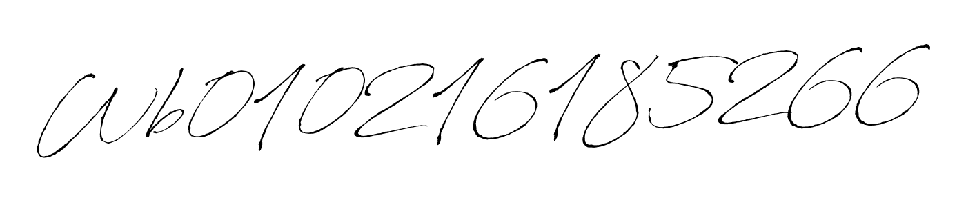 How to make Wb010216185266 name signature. Use Antro_Vectra style for creating short signs online. This is the latest handwritten sign. Wb010216185266 signature style 6 images and pictures png