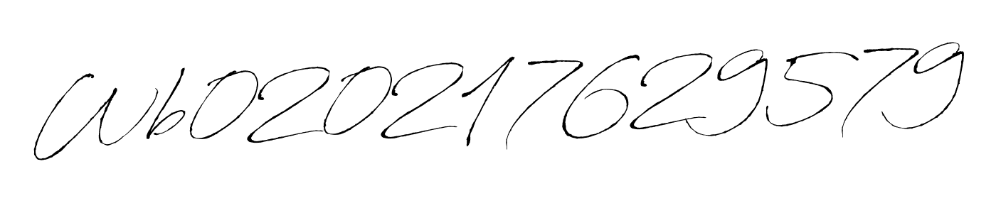 The best way (Antro_Vectra) to make a short signature is to pick only two or three words in your name. The name Wb020217629579 include a total of six letters. For converting this name. Wb020217629579 signature style 6 images and pictures png