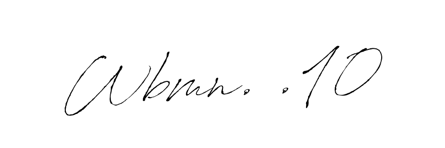 How to make Wbmn. .10 signature? Antro_Vectra is a professional autograph style. Create handwritten signature for Wbmn. .10 name. Wbmn. .10 signature style 6 images and pictures png