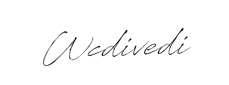 Antro_Vectra is a professional signature style that is perfect for those who want to add a touch of class to their signature. It is also a great choice for those who want to make their signature more unique. Get Wcdivedi name to fancy signature for free. Wcdivedi signature style 6 images and pictures png