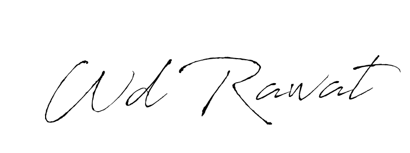 Make a beautiful signature design for name Wd Rawat. With this signature (Antro_Vectra) style, you can create a handwritten signature for free. Wd Rawat signature style 6 images and pictures png