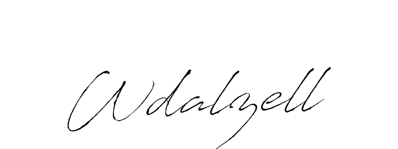 Make a beautiful signature design for name Wdalzell. With this signature (Antro_Vectra) style, you can create a handwritten signature for free. Wdalzell signature style 6 images and pictures png