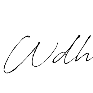 Make a beautiful signature design for name Wdh. Use this online signature maker to create a handwritten signature for free. Wdh signature style 6 images and pictures png