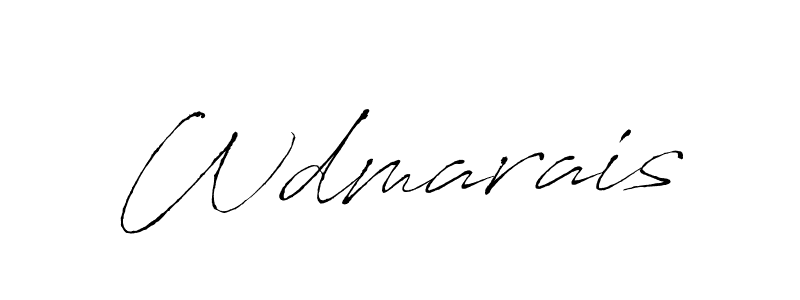 The best way (Antro_Vectra) to make a short signature is to pick only two or three words in your name. The name Wdmarais include a total of six letters. For converting this name. Wdmarais signature style 6 images and pictures png