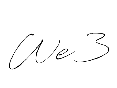 How to make We 3 name signature. Use Antro_Vectra style for creating short signs online. This is the latest handwritten sign. We 3 signature style 6 images and pictures png