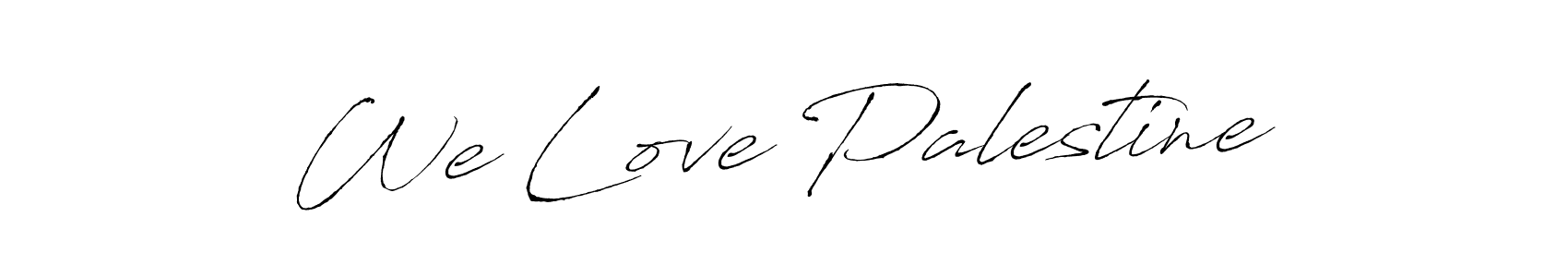 The best way (Antro_Vectra) to make a short signature is to pick only two or three words in your name. The name We Love Palestine include a total of six letters. For converting this name. We Love Palestine signature style 6 images and pictures png
