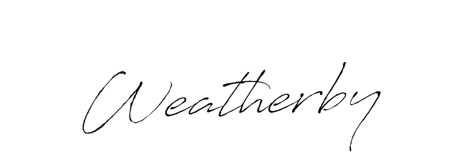How to make Weatherby signature? Antro_Vectra is a professional autograph style. Create handwritten signature for Weatherby name. Weatherby signature style 6 images and pictures png