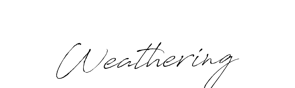 Make a beautiful signature design for name Weathering. With this signature (Antro_Vectra) style, you can create a handwritten signature for free. Weathering signature style 6 images and pictures png