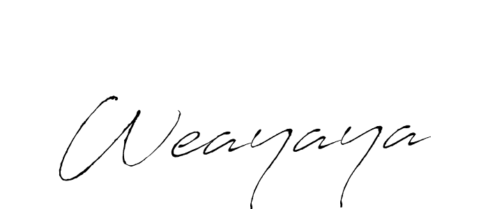 Create a beautiful signature design for name Weayaya. With this signature (Antro_Vectra) fonts, you can make a handwritten signature for free. Weayaya signature style 6 images and pictures png