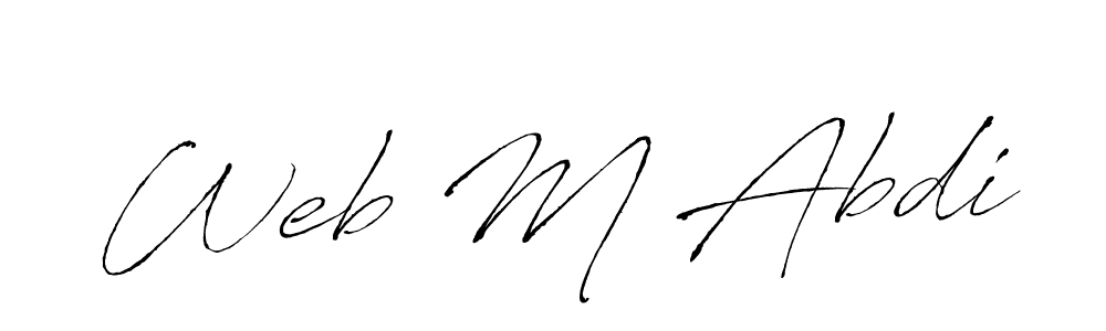 Also You can easily find your signature by using the search form. We will create Web M Abdi name handwritten signature images for you free of cost using Antro_Vectra sign style. Web M Abdi signature style 6 images and pictures png