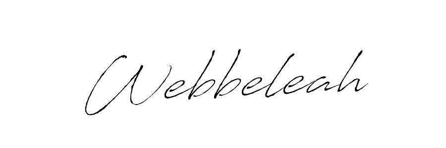 Design your own signature with our free online signature maker. With this signature software, you can create a handwritten (Antro_Vectra) signature for name Webbeleah. Webbeleah signature style 6 images and pictures png