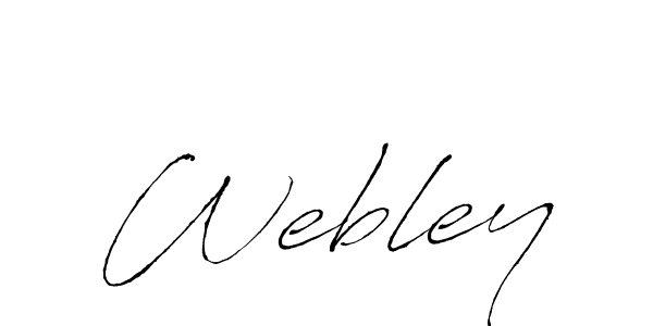 Use a signature maker to create a handwritten signature online. With this signature software, you can design (Antro_Vectra) your own signature for name Webley. Webley signature style 6 images and pictures png