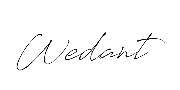 How to make Wedant signature? Antro_Vectra is a professional autograph style. Create handwritten signature for Wedant name. Wedant signature style 6 images and pictures png