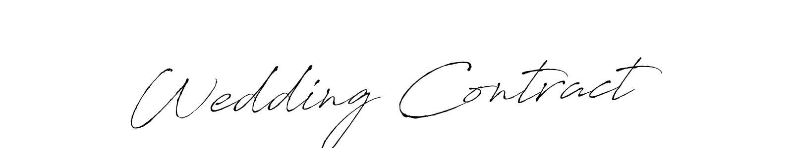 Create a beautiful signature design for name Wedding Contract. With this signature (Antro_Vectra) fonts, you can make a handwritten signature for free. Wedding Contract signature style 6 images and pictures png