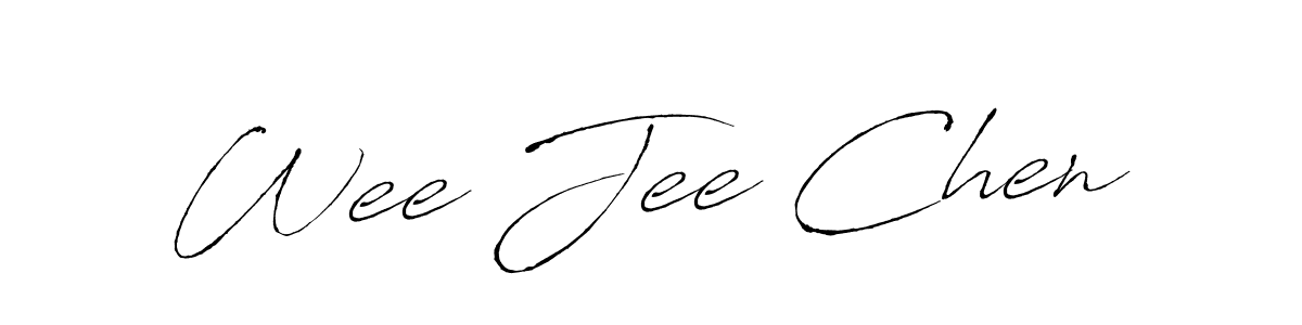 Design your own signature with our free online signature maker. With this signature software, you can create a handwritten (Antro_Vectra) signature for name Wee Jee Chen. Wee Jee Chen signature style 6 images and pictures png