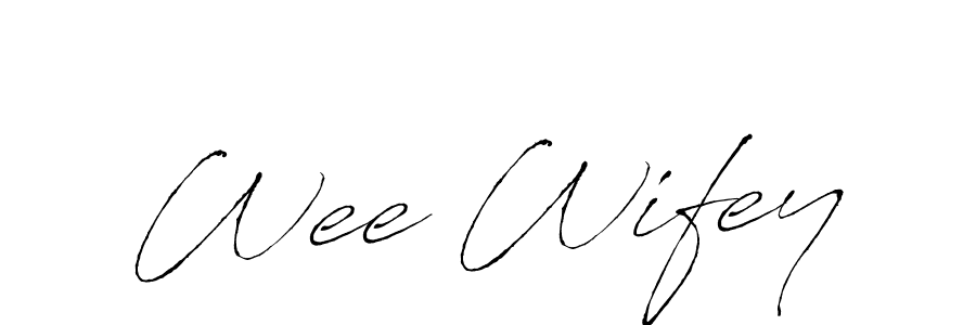 Also we have Wee Wifey name is the best signature style. Create professional handwritten signature collection using Antro_Vectra autograph style. Wee Wifey signature style 6 images and pictures png