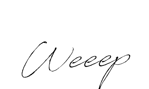 Antro_Vectra is a professional signature style that is perfect for those who want to add a touch of class to their signature. It is also a great choice for those who want to make their signature more unique. Get Weeep name to fancy signature for free. Weeep signature style 6 images and pictures png