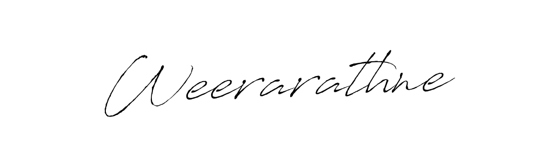 Design your own signature with our free online signature maker. With this signature software, you can create a handwritten (Antro_Vectra) signature for name Weerarathne. Weerarathne signature style 6 images and pictures png