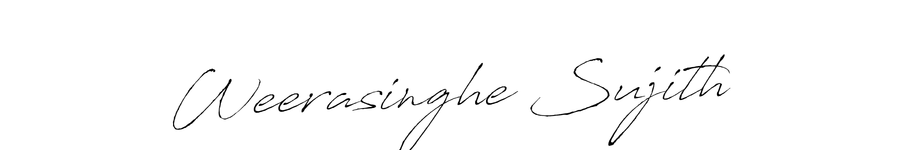 Weerasinghe Sujith stylish signature style. Best Handwritten Sign (Antro_Vectra) for my name. Handwritten Signature Collection Ideas for my name Weerasinghe Sujith. Weerasinghe Sujith signature style 6 images and pictures png