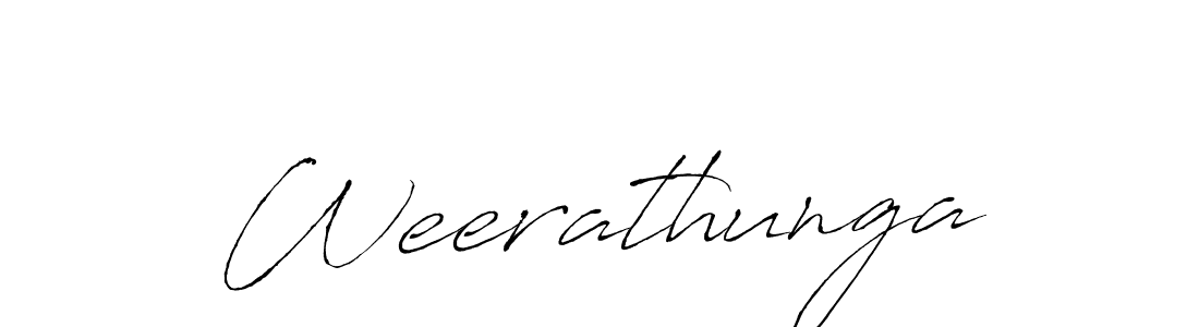 Weerathunga stylish signature style. Best Handwritten Sign (Antro_Vectra) for my name. Handwritten Signature Collection Ideas for my name Weerathunga. Weerathunga signature style 6 images and pictures png