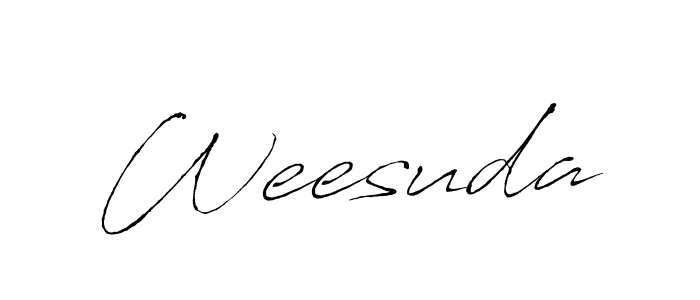 Weesuda stylish signature style. Best Handwritten Sign (Antro_Vectra) for my name. Handwritten Signature Collection Ideas for my name Weesuda. Weesuda signature style 6 images and pictures png