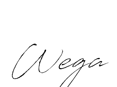 How to make Wega signature? Antro_Vectra is a professional autograph style. Create handwritten signature for Wega name. Wega signature style 6 images and pictures png