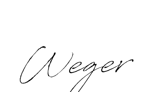 Weger stylish signature style. Best Handwritten Sign (Antro_Vectra) for my name. Handwritten Signature Collection Ideas for my name Weger. Weger signature style 6 images and pictures png