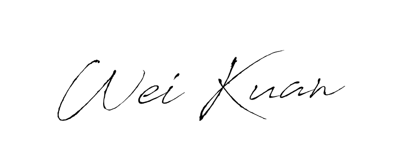 Design your own signature with our free online signature maker. With this signature software, you can create a handwritten (Antro_Vectra) signature for name Wei Kuan. Wei Kuan signature style 6 images and pictures png