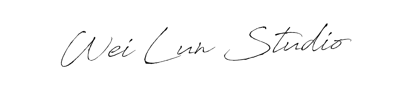 The best way (Antro_Vectra) to make a short signature is to pick only two or three words in your name. The name Wei Lun Studio include a total of six letters. For converting this name. Wei Lun Studio signature style 6 images and pictures png