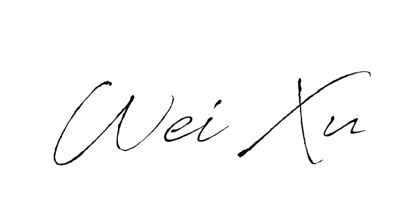 Use a signature maker to create a handwritten signature online. With this signature software, you can design (Antro_Vectra) your own signature for name Wei Xu. Wei Xu signature style 6 images and pictures png