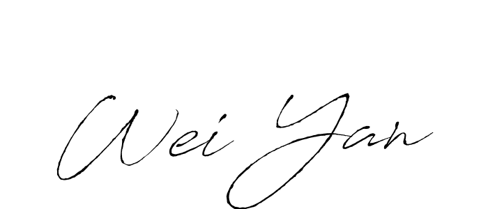 Antro_Vectra is a professional signature style that is perfect for those who want to add a touch of class to their signature. It is also a great choice for those who want to make their signature more unique. Get Wei Yan name to fancy signature for free. Wei Yan signature style 6 images and pictures png