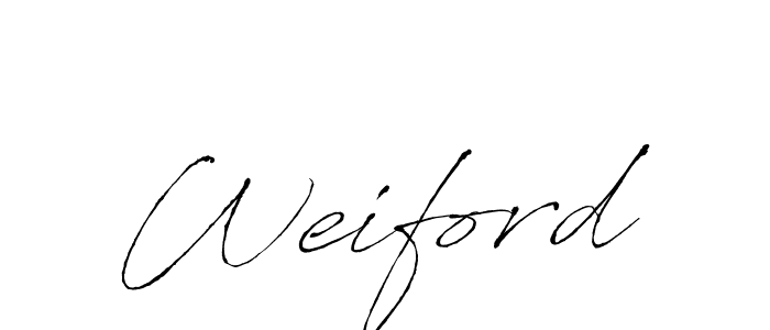 Weiford stylish signature style. Best Handwritten Sign (Antro_Vectra) for my name. Handwritten Signature Collection Ideas for my name Weiford. Weiford signature style 6 images and pictures png