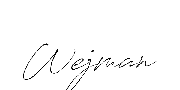 You should practise on your own different ways (Antro_Vectra) to write your name (Wejman) in signature. don't let someone else do it for you. Wejman signature style 6 images and pictures png