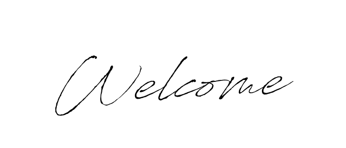 How to make Welcome signature? Antro_Vectra is a professional autograph style. Create handwritten signature for Welcome name. Welcome signature style 6 images and pictures png