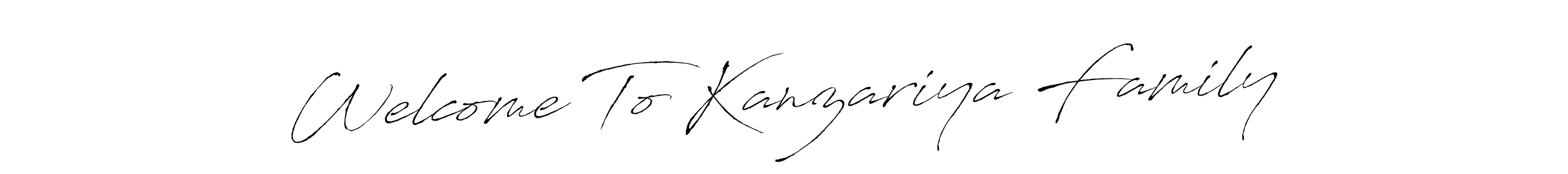 How to Draw Welcome To Kanzariya Family signature style? Antro_Vectra is a latest design signature styles for name Welcome To Kanzariya Family. Welcome To Kanzariya Family signature style 6 images and pictures png