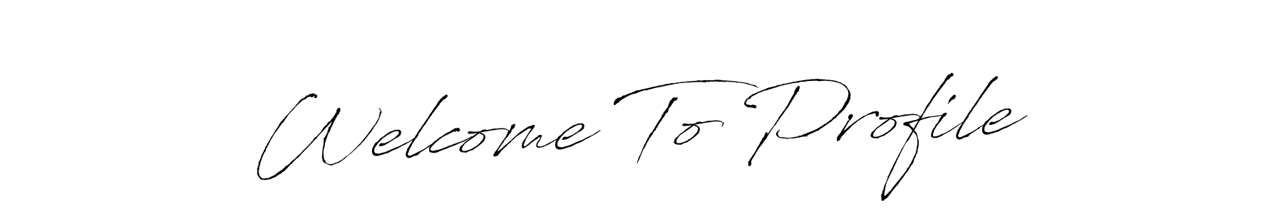 The best way (Antro_Vectra) to make a short signature is to pick only two or three words in your name. The name Welcome To Profile include a total of six letters. For converting this name. Welcome To Profile signature style 6 images and pictures png