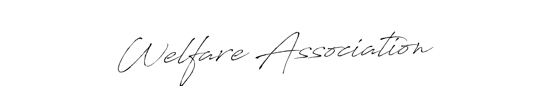 Similarly Antro_Vectra is the best handwritten signature design. Signature creator online .You can use it as an online autograph creator for name Welfare Association. Welfare Association signature style 6 images and pictures png