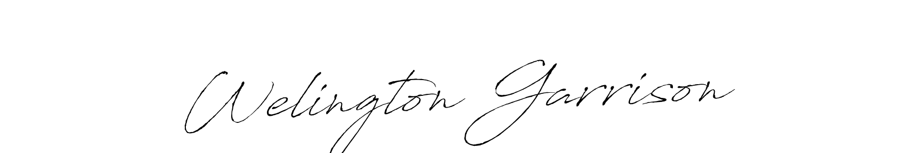 Welington Garrison stylish signature style. Best Handwritten Sign (Antro_Vectra) for my name. Handwritten Signature Collection Ideas for my name Welington Garrison. Welington Garrison signature style 6 images and pictures png