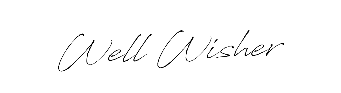 How to Draw Well Wisher signature style? Antro_Vectra is a latest design signature styles for name Well Wisher. Well Wisher signature style 6 images and pictures png